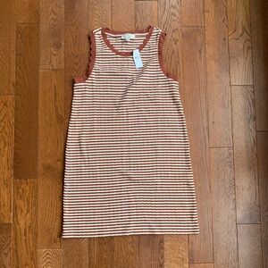 New! Loft striped dress, large